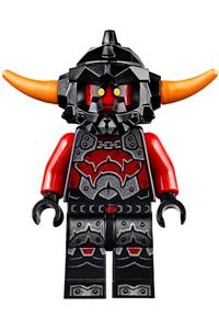 Ash Attacker Minifigure - Ash Attacker with orange horns and wings - nex065