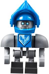 Clay Bot with Dark Bluish Gray Shoulders and Blue Helmet nex090