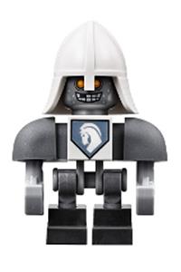 Lance Bot with Dark Bluish Gray Shoulders, White Helmet and Harpoon Holder nex091