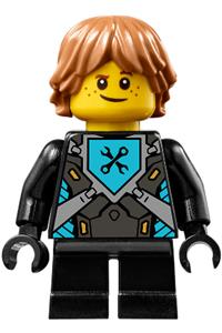 Robin Underwood Minifigure - Robin Underwood with hair and without Shoulder Armor - nex101