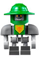 Aaron Bot with dark bluish gray shoulders and green helmet - nex103