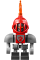 Macy Bot with dark bluish gray shoulders and red helmet - nex105