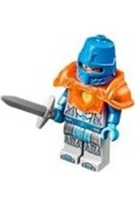 King's Guard Minifigure - King's Guard with Trans-Neon Orange Breastplate - nex122