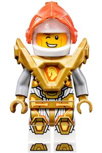 Lance with Trans-Neon Orange Visor, Pearl Gold Armor nex141