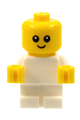Baby with a white body, yellow hands, and a head with neck - njo0446