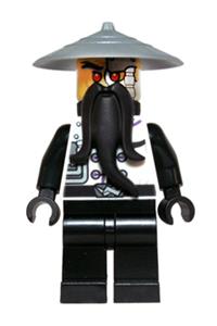 Evil Wu Minifigure - Evil Wu (Sensei Wu / Techno Wu) from the Rebooted series - njo095
