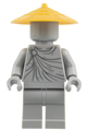 Statue with a pearl gold conical hat - njo1013