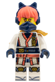 Sora wearing cat headphones and a mask, with scabbard armor featuring one shoulder pad - njo1034