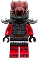 Dragonian warrior with an open mouth showing bottom fangs - njo1054