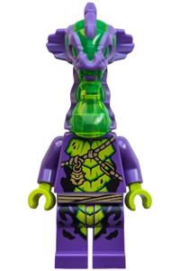 Acid Monster Minifigure - Acid monster with acid-themed legs - njo1079