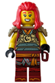 Wyldfyre wearing gold chest armor with shoulder armor and a belt scabbard - njo1081