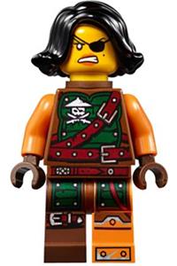 Cyren Minifigure - Cyren minifigure wearing a belt outfit with a scabbard - njo211
