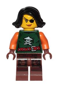Cyren Minifigure - Cyren - Dark Green Outfit - njo218