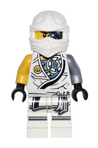 Zane Minifigure - Zane in Tournament of Elements attire with battle damage - njo228