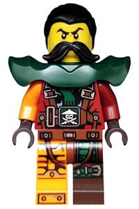 Flintlocke Minifigure - Flintlocke with armor - njo239