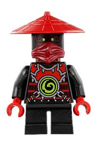 Stone Army Scout Minifigure - Stone Army Scout with a red face - njo264