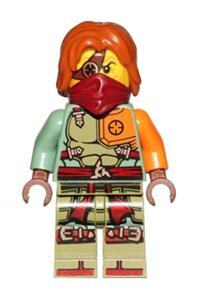 Ronin Minifigure - Ronin with hair - njo269