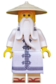 Sensei Wu - The LEGO Ninjago Movie, white robe, zori sandals - njo315