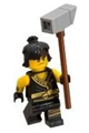 Cole from The LEGO Ninjago Movie with arms with cuffs and hair - njo323