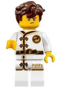 Jay Minifigure - Jay wearing a white Wu-Cru Training Gi - njo348