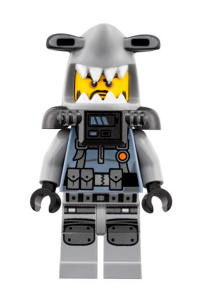 LEGO New The Ninjago Movie Jelly Black Goatee Minifigure Fish Weapon 