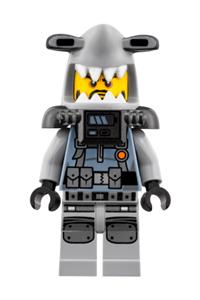 Hammer Head Minifigure - Hammer Head with a black beard and large knee plates - njo353