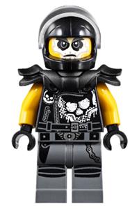 Chopper Maroon Minifigure - Chopper Maroon with helmet and shoulder pads - njo399