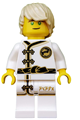 Lloyd - White Wu-Cru Training Gi, Tousled Hair - njo429