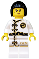 Nya - White Wu-Cru Training Gi, Black Bob Cut Hair - njo430