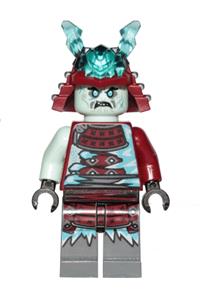 Blizzard Samurai Minifigure - Samurai without armor resembling a blizzard - njo549