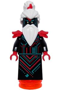 Unagami Minifigure - Unagami on a trans-neon orange base - njo593