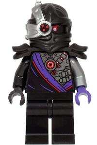 Nindroid Warrior Minifigure - Nindroid Warrior with black shoulder pads from the Legacy series - njo629