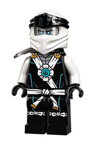 Zane Legacy Minifigure - Zane from Legacy theme, wearing a black robe - njo635