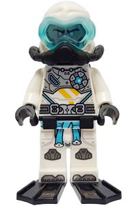Seabound Zane Minifigure - Seabound Zane in scuba gear - njo699