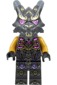 Crystal King ' Overlord Minifigure - Overlord wearing a Crystal King helmet with two arms - njo787