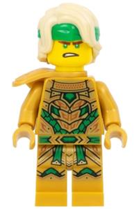 Lloyd (Golden Oni) Minifigure - Lloyd (Golden Oni) minifigure with hair - njo796