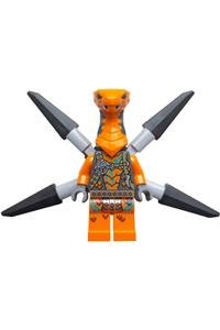 Viper Flyer Minifigure - A Viper Flyer minifigure with light bluish gray bar holders - njo849
