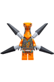 A Viper Flyer minifigure with light bluish gray bar holders - njo849