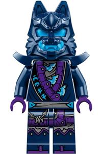 Wolf Mask Warrior Minifigure - Wolf Mask Warrior / Wolf Mask Claw Warrior wearing shoulder armor - njo851