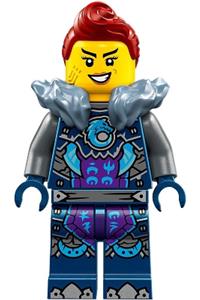 Jordana Minifigure - Jordana wearing a fur collar - njo856