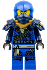 Jay Minifigure - Jay from Dragons Rising theme, wearing climber outfit with shoulder armor - njo873