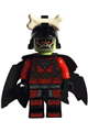 Bone King with a small bone accessory, wearing a cape - njo889