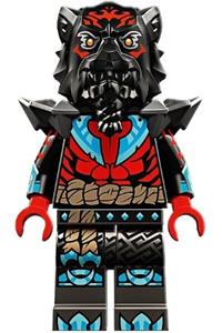 Lord Ras Minifigure - Lord Ras wearing pearl dark gray armor - njo893