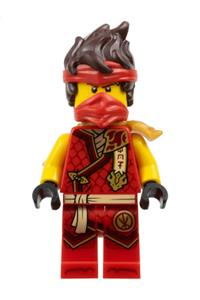 Kai from Dragons Rising Minifigure - Kai from Dragons Rising theme wearing tournament armor with scabbard attached - njo896