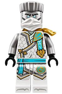 Zane Minifigure - Zane from Dragons Rising with tournament armor and a scabbard - njo906
