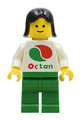 Octan - White Logo, Green Legs, Black Female Hair - oct002