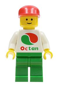 Octan - white logo, green legs, red cap oct012