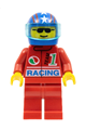 Octan - Racing, Red Legs, Blue Helmet 4 Stars & Stripes, Trans-Light Blue Visor - oct039