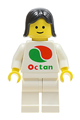 Octan - White Logo, White Legs, Black Female Hair - oct046