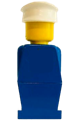 Legoland - Blue Torso, Blue Legs, White Hat - old008